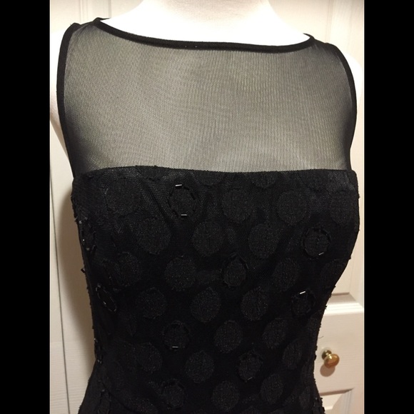 JS Boutique~Illusion Fit and Flare Cocktail Dress - Picture 2 of 8